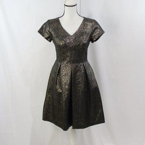 Vince Camuto Gold and Black Party Dress NWT